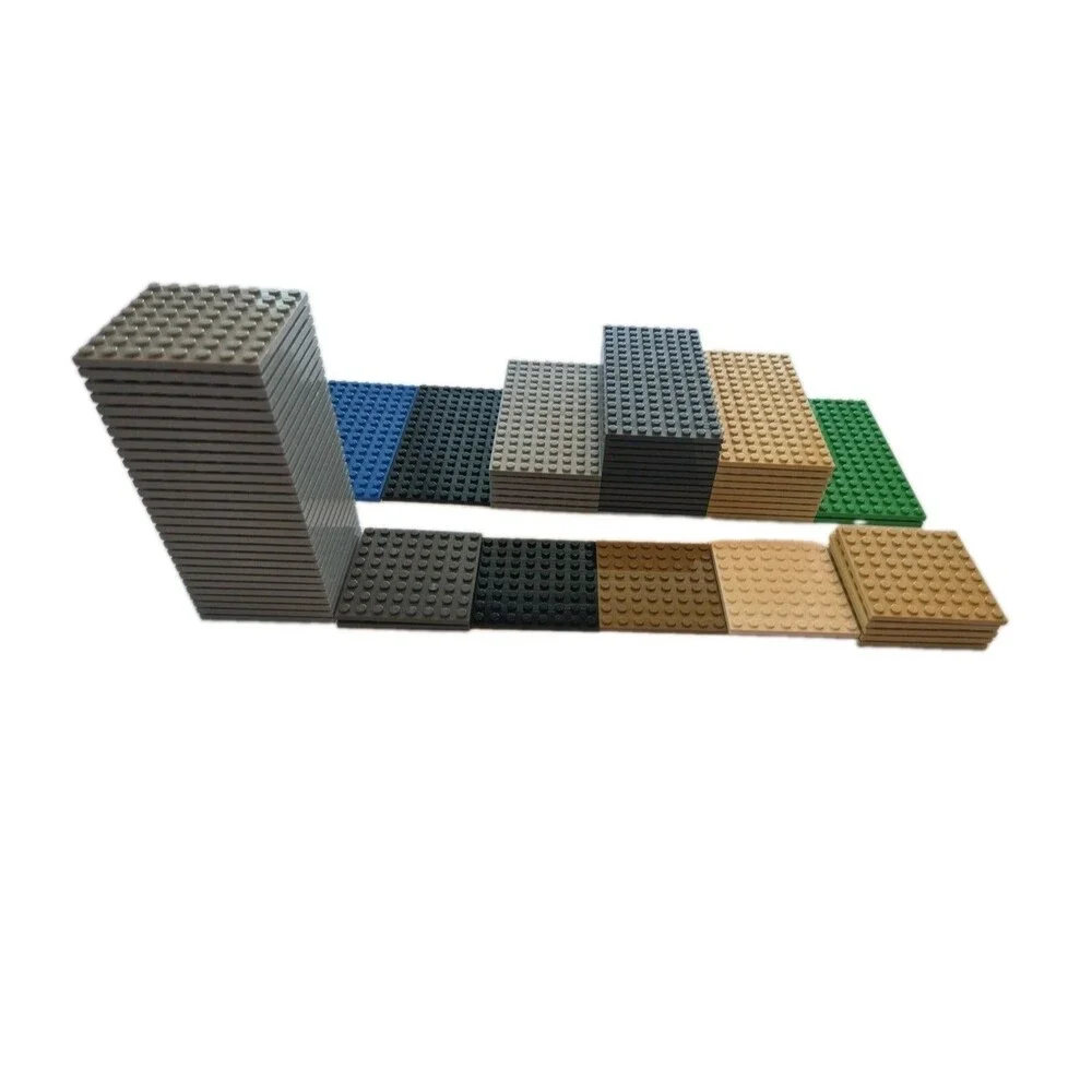 Lego 16 X 8 Dot Base Plate Lot Of 31 & 8 X 8 Lot Of 40 Different Colors Bundle